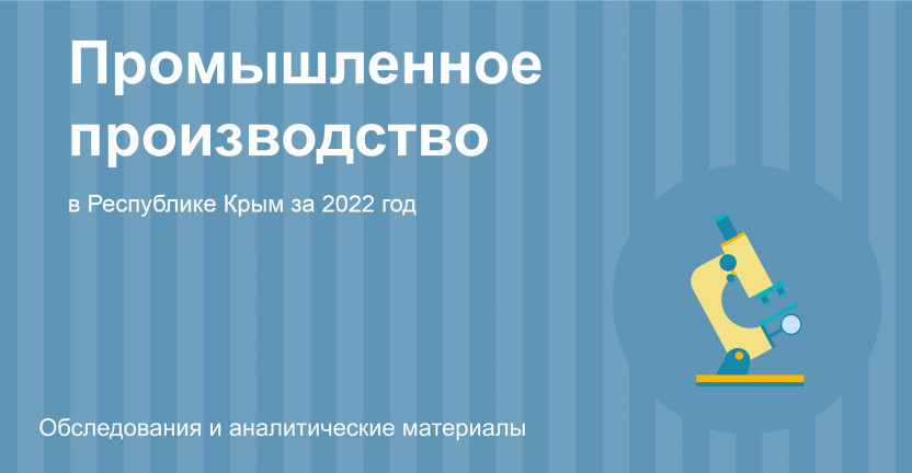 Промышленное производство в Республике Крым за 2022 год